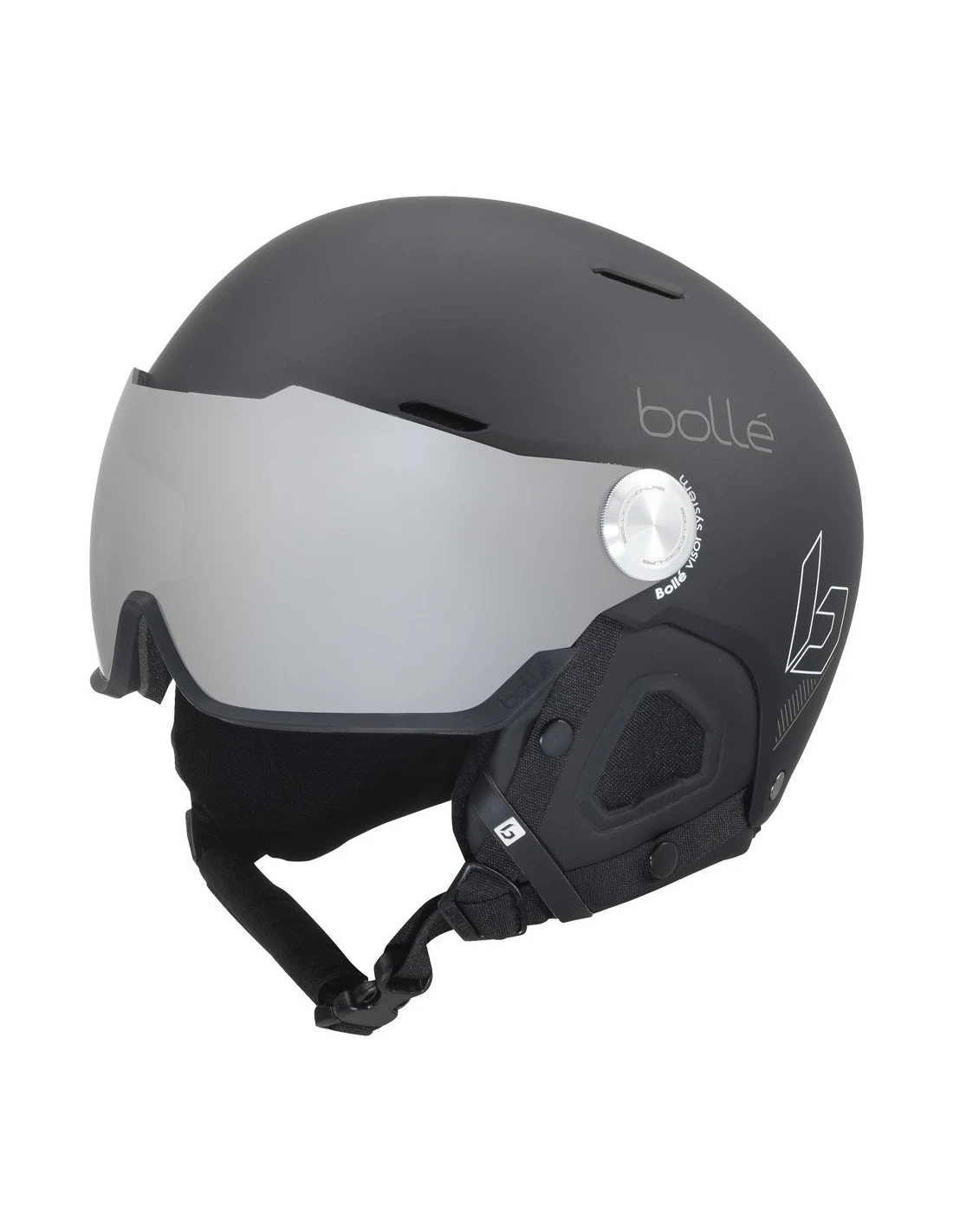 Casque De Ski Neuf à Visière Bolle Might Black S3 Taille 52/55cm 1 Casque De Ski Neuf à Visière Bolle Might Black S3 Taille 52/55cm