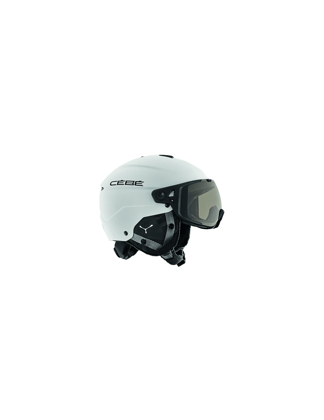 Casque De Ski Neuf Cébé Element Visor Matt White Black 2 Verres 1 Casque De Ski Neuf Cébé Element Visor Matt White Black 2 Verres