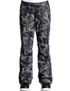 Pantalon De Ski Femme Roxy Rifter Printed Flowers Black Taille XS
